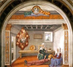 Domenico Ghirlandaio - Announcement of Death to St Fina