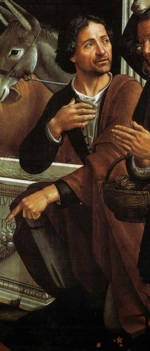 Domenico Ghirlandaio - Adoration of the Shepherds (detail 3)