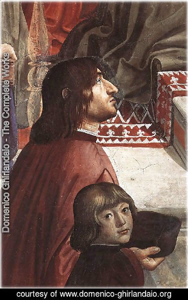 Domenico Ghirlandaio - Angelo Poliziano e Giuliano de' Medici