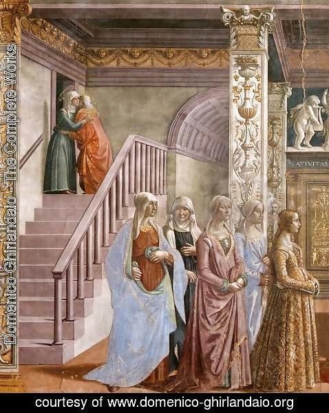 Domenico Ghirlandaio - Birth of Mary (detail) 2