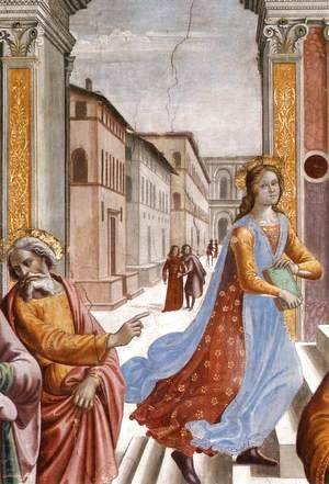 Domenico Ghirlandaio - Presentation of the Virgin at the Temple (detail) 2