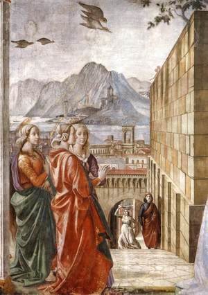 Domenico Ghirlandaio - Visitation (detail) 2