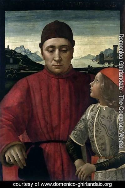 Domenico Ghirlandaio - Francesco Sassetti and His Son Teodoro II