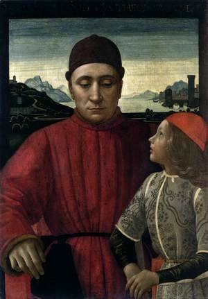 Domenico Ghirlandaio - Francesco Sassetti and His Son Teodoro II