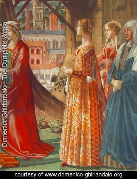 Domenico Ghirlandaio - Giovanna Tornabuoni and Her Accompaniment