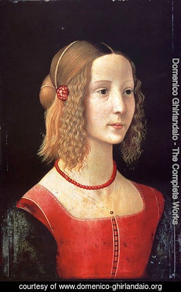 Domenico Ghirlandaio - Portait Of A Girl