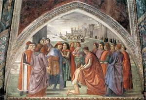 Domenico Ghirlandaio - Renunciation of Worldly Goods 1482-85