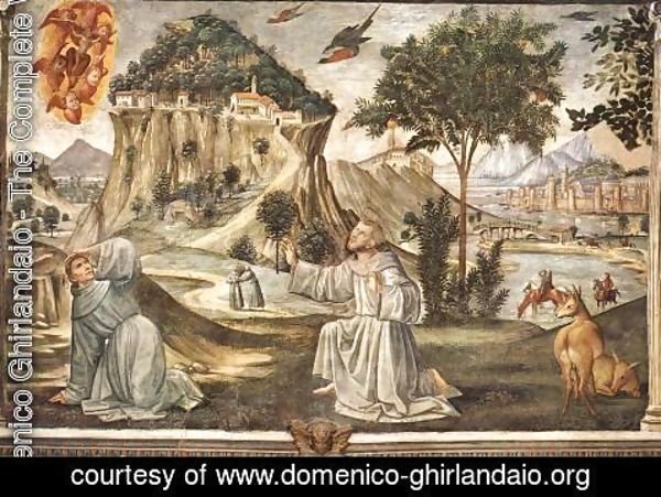 Domenico Ghirlandaio - Stigmata of St Francis 1482-85