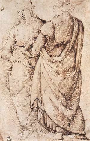 Domenico Ghirlandaio - Study Of Two Women 1486