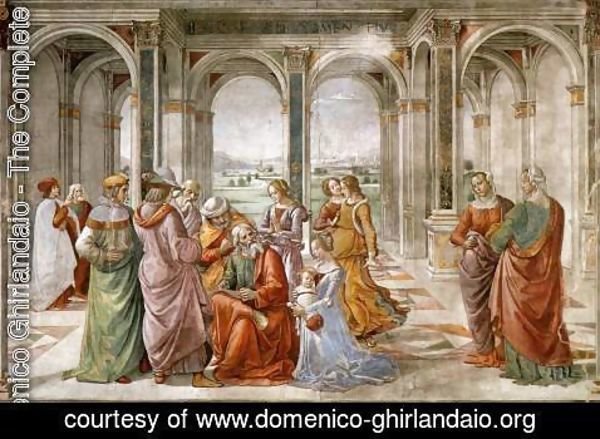 Domenico Ghirlandaio - Zacharias Writes Down The Name Of His Son