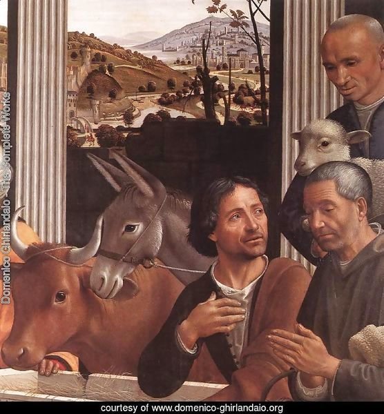 Adoration of the Shepherds (detail 1) 1482-85