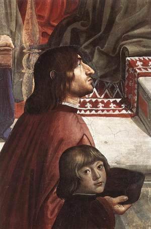 Domenico Ghirlandaio - Confirmation of the Rule (detail 4) 1482-85