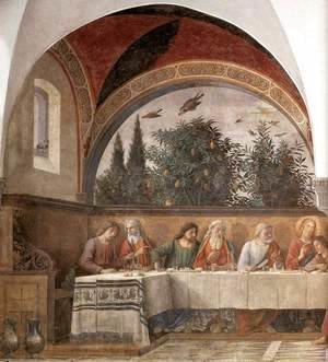 Domenico Ghirlandaio - Last Supper (detail 1) 1480