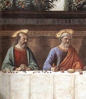 Domenico Ghirlandaio - Last Supper (detail 1) c. 1486