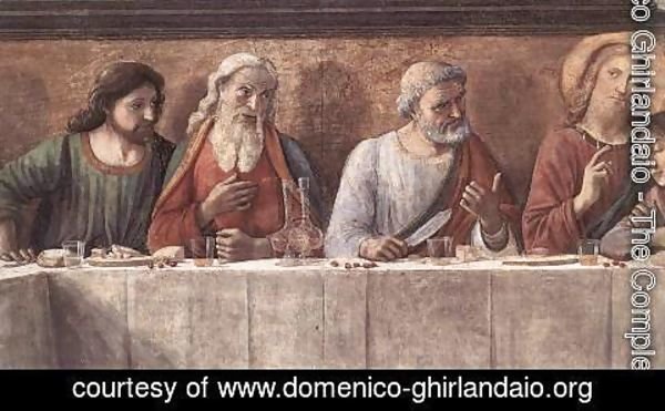 Domenico Ghirlandaio - Last Supper (detail 3) 1480