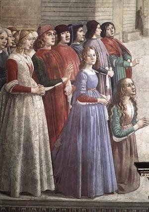 Domenico Ghirlandaio - Resurrection of the Boy (detail 3) 1482-85