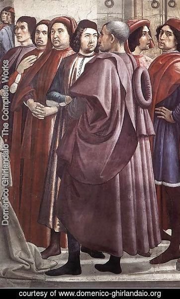 Domenico Ghirlandaio - Resurrection of the Boy (detail 4) 1482-85
