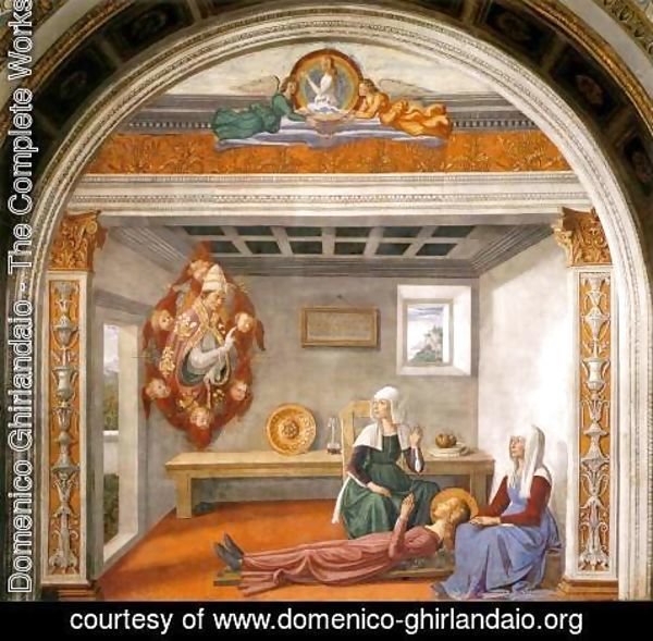 Domenico Ghirlandaio - Announcement of Death to St Fina