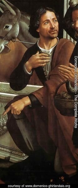 Domenico Ghirlandaio - Adoration of the Shepherds (detail 3)
