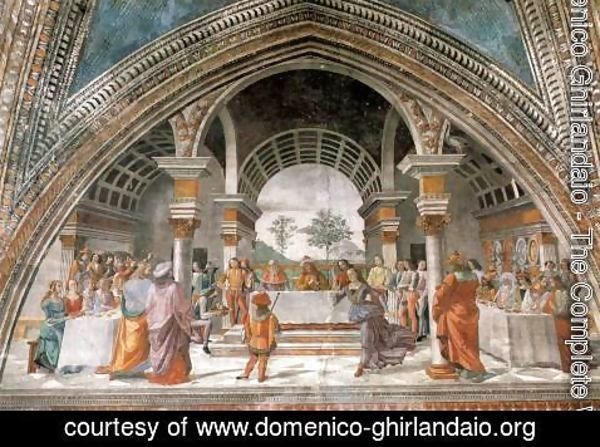 Domenico Ghirlandaio - 17, Herod's Banquet