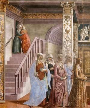 Domenico Ghirlandaio - Birth of Mary (detail) 2