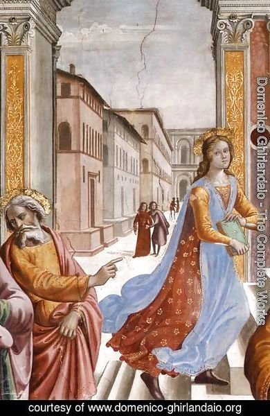 Domenico Ghirlandaio - Presentation of the Virgin at the Temple (detail) 2