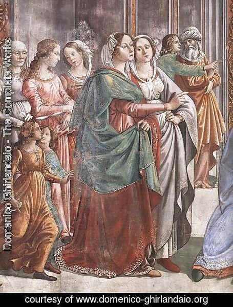 Domenico Ghirlandaio - Marriage of Mary (detail)