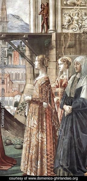 Domenico Ghirlandaio - Visitation (detail) 3
