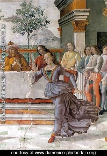 Domenico Ghirlandaio - Herod's Banquet (detail)