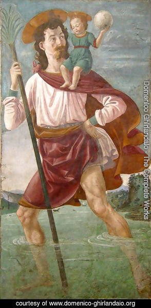 Domenico Ghirlandaio - Saint Christopher and the Infant Christ