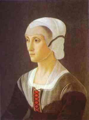Domenico Ghirlandaio - Portrait of Lucrezia Tornabuoni