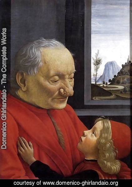 Domenico Ghirlandaio - An Old Man and His Grandson c. 1490