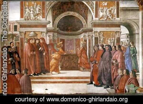 Domenico Ghirlandaio - Angel Appearing To Zacharias