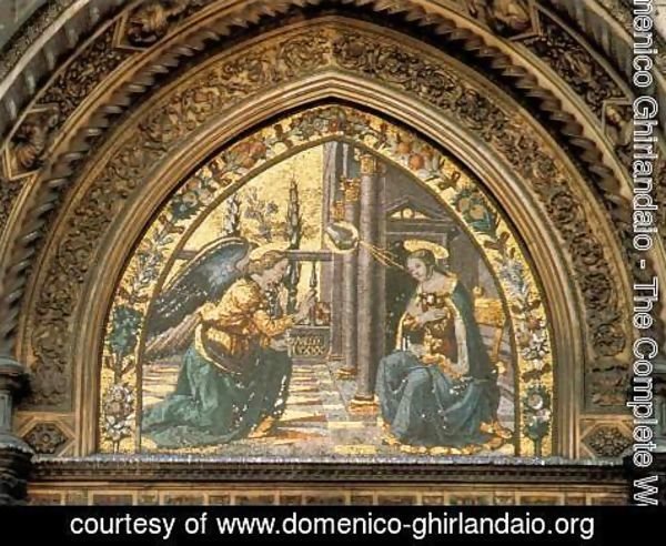 Domenico Ghirlandaio - Annunciation 1489-90