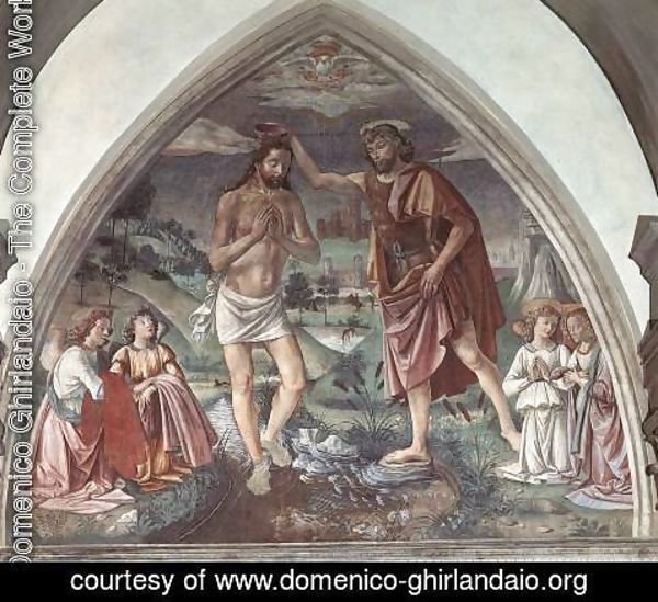 Domenico Ghirlandaio - Baptism of Christ  c.1473