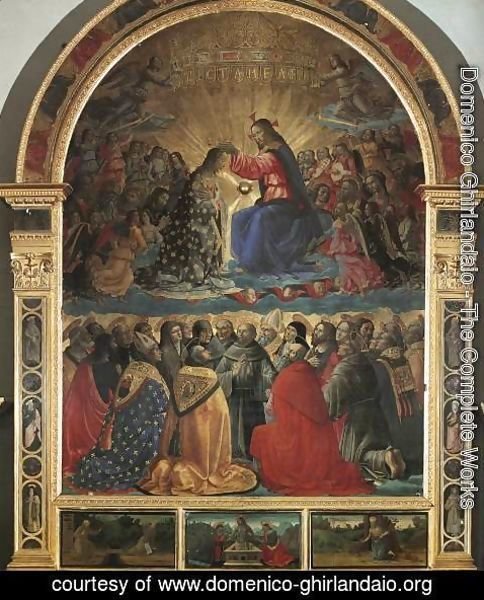 Domenico Ghirlandaio - Coronation of the Virgin 1486 2