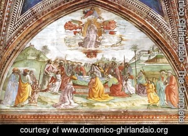 Domenico Ghirlandaio - Death And Assumption Of The Virgin