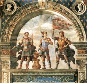 Decoration of the Sala del Gigli 1482-84