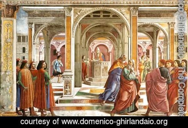 Domenico Ghirlandaio - Expulsion Of Joachim From The Temple