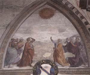 Domenico Ghirlandaio - Meeting of Augustus and the Sibyl c. 1485