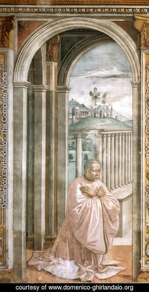 Domenico Ghirlandaio - Portrait Of The Donor Giovanni Tornabuoni