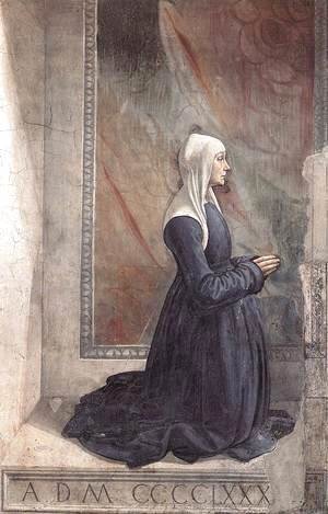 Domenico Ghirlandaio - Portrait of the Donor Nera Corsi Sassetti c. 1485