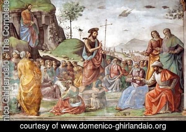 Domenico Ghirlandaio - Preaching Of St John The Baptist