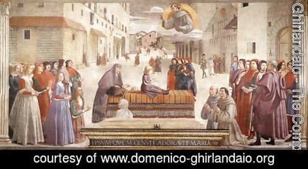 Domenico Ghirlandaio - Resurrection of the Boy 1482-85