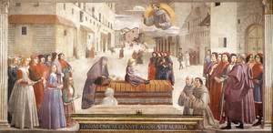 Domenico Ghirlandaio - Resurrection of the Boy 1482-85