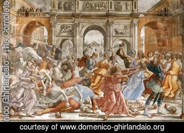 Domenico Ghirlandaio - Slaughter of the Innocents 1485-90