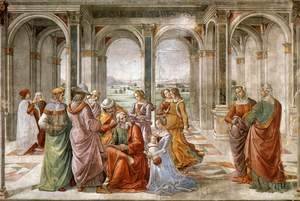 Domenico Ghirlandaio - Zacharias Writes Down The Name Of His Son