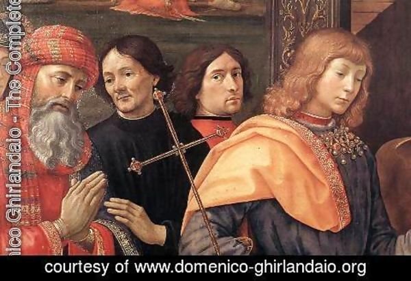 Domenico Ghirlandaio - Adoration of the Magi (detail 2) 1488