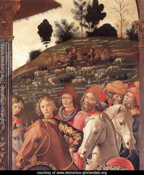 Adoration of the Magi (detail 5) 1488