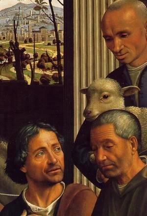 Adoration of the Shepherds (detail 2) 1482-85
